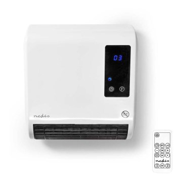 Calentador con pantalla LED y termostato 2000W/230V IP22 + mando a distancia