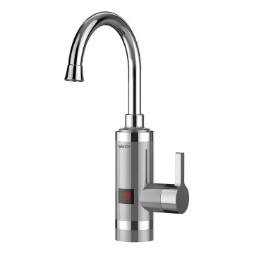 Calentador de agua instantáneo con pantalla LED 3000W/230V IPX4 acero inoxidable