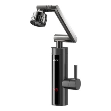 Calentador de agua instantáneo con pantalla LED 3000W/230V IPX4 antracita