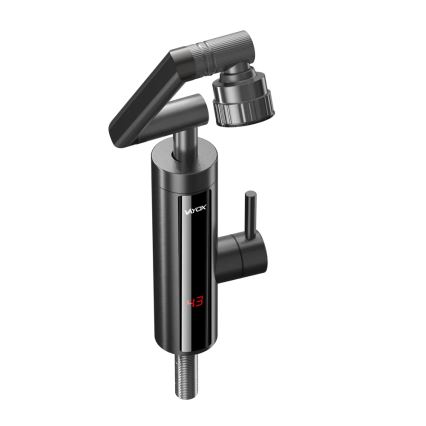 Calentador de agua instantáneo con pantalla LED 3000W/230V IPX4 antracita