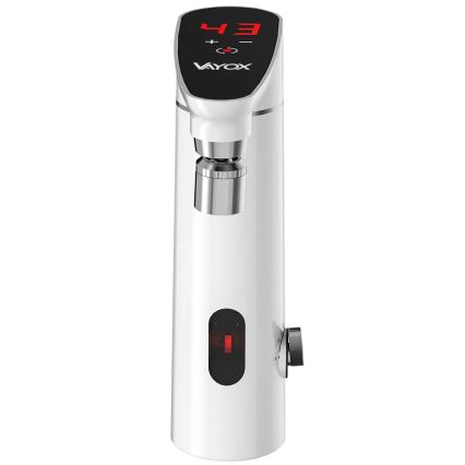Calentador de agua instantáneo táctil con sensor y pantalla LED 3000W/230V IPX4 blanco
