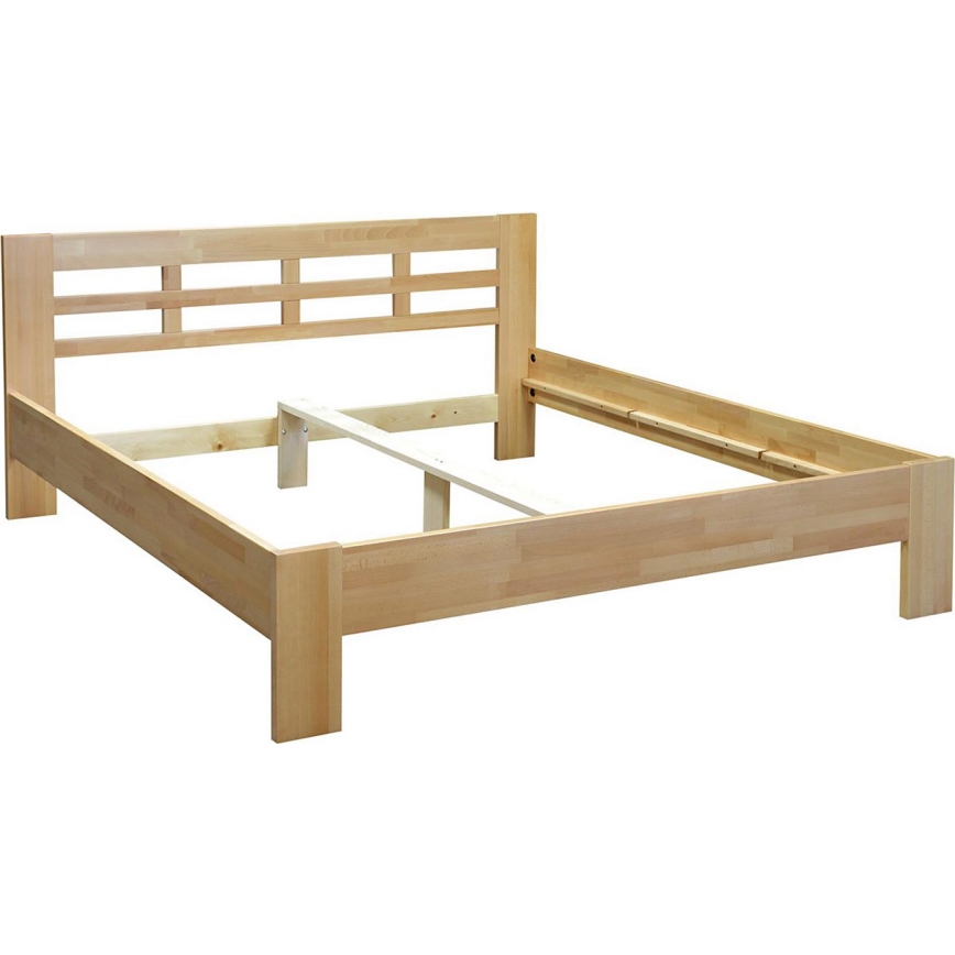 Cama de matrimonio de madera ANGELA 180x200 cm en haya