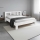 Cama doble de madera maciza ANGELA 180x200 cm blanca
