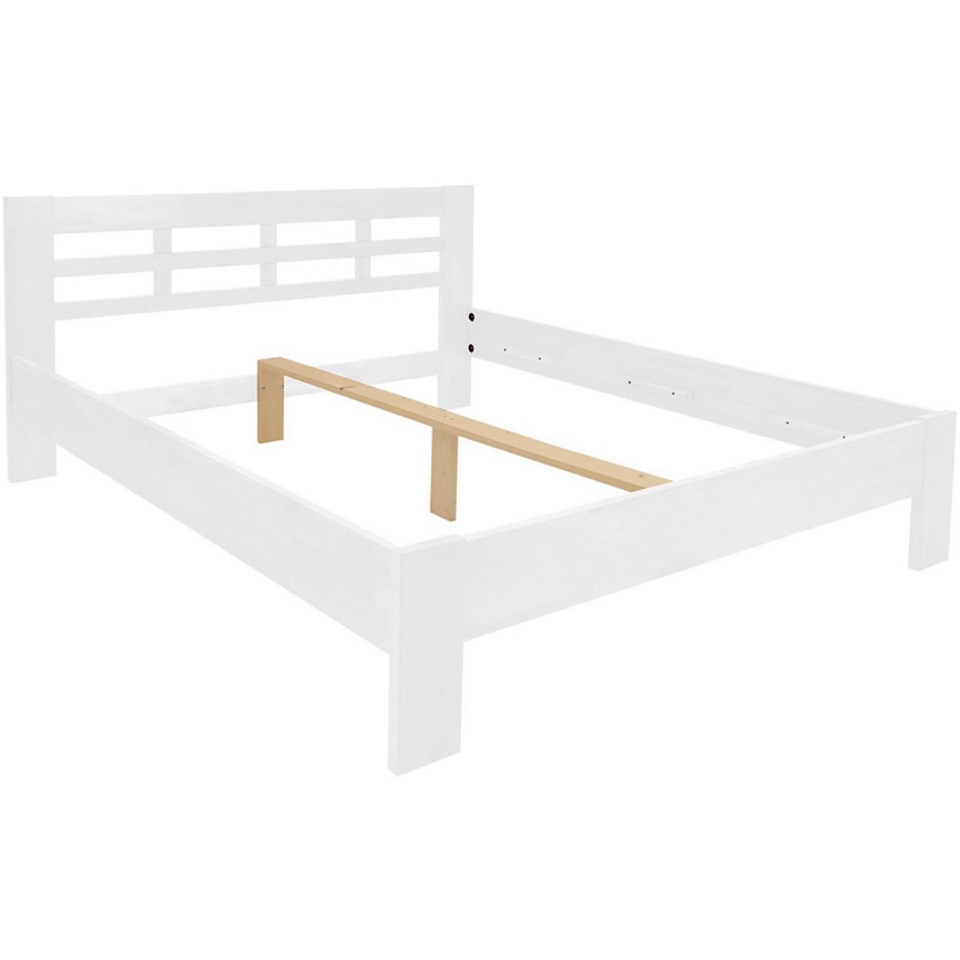 Cama doble de madera maciza ANGELA 180x200 cm blanca
