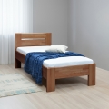 Cama individual AMBER 90x200 cm, color ciruela