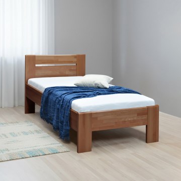Cama individual AMBER 90x200 cm, color ciruela
