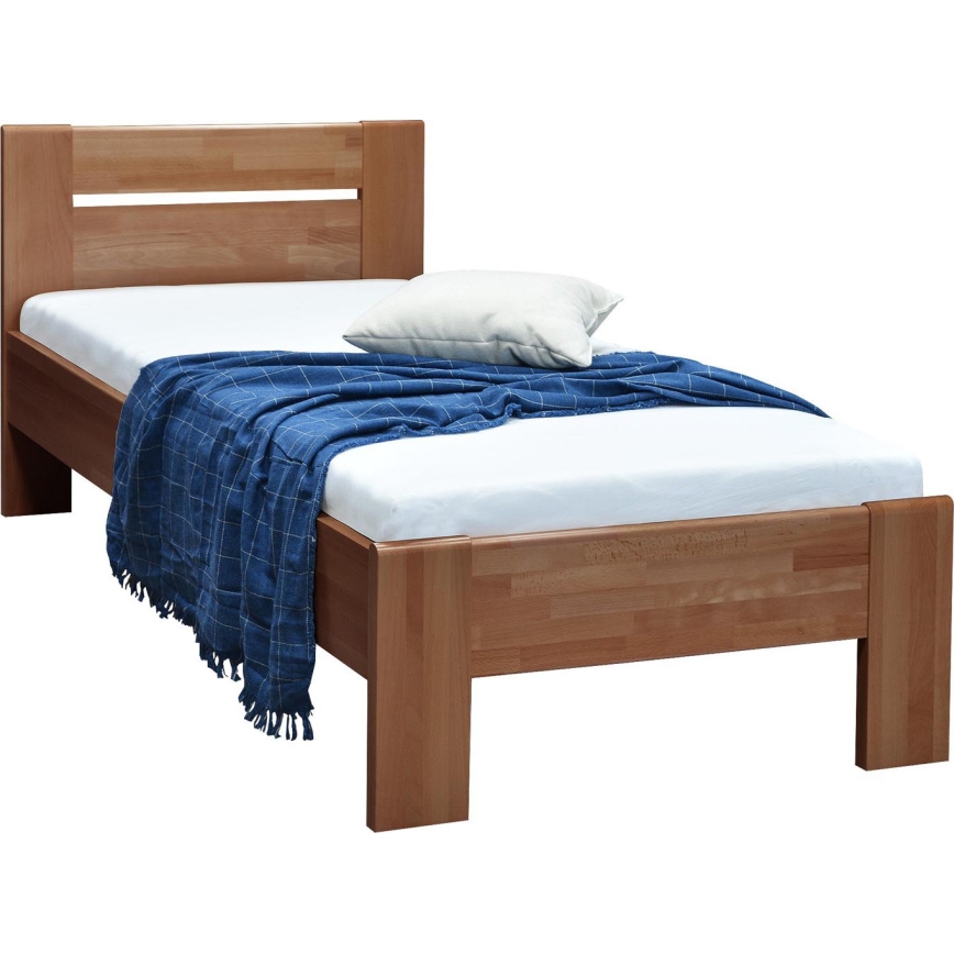 Cama individual AMBER 90x200 cm, color ciruela