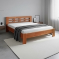 Cama matrimonial de madera ANGELA 180x200 cm nogal