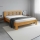 Cama matrimonial de madera maciza ANGELA 180x200 cm nogal claro