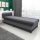 Cama tapizada con almacenamiento TALI 80x202 gris/antracita