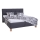 Cama tapizada con colchón y espacio de almacenamiento MARIA 160x200 cm gris