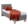 Cama tapizada con colchón y espacio de almacenamiento MARIA ONE 90x200 cm taupe