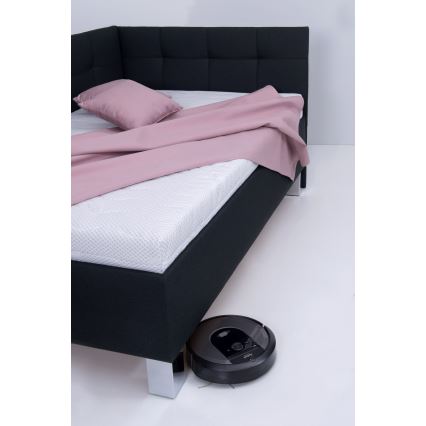 Cama tapizada con colchón y espacio de almacenamiento MARIA PETITE 120x200 cm antracita