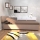 Cama tapizada con posicionamiento regulable y espacio de almacenamiento DALLAS 108x205 cm marrón/marrón oscuro