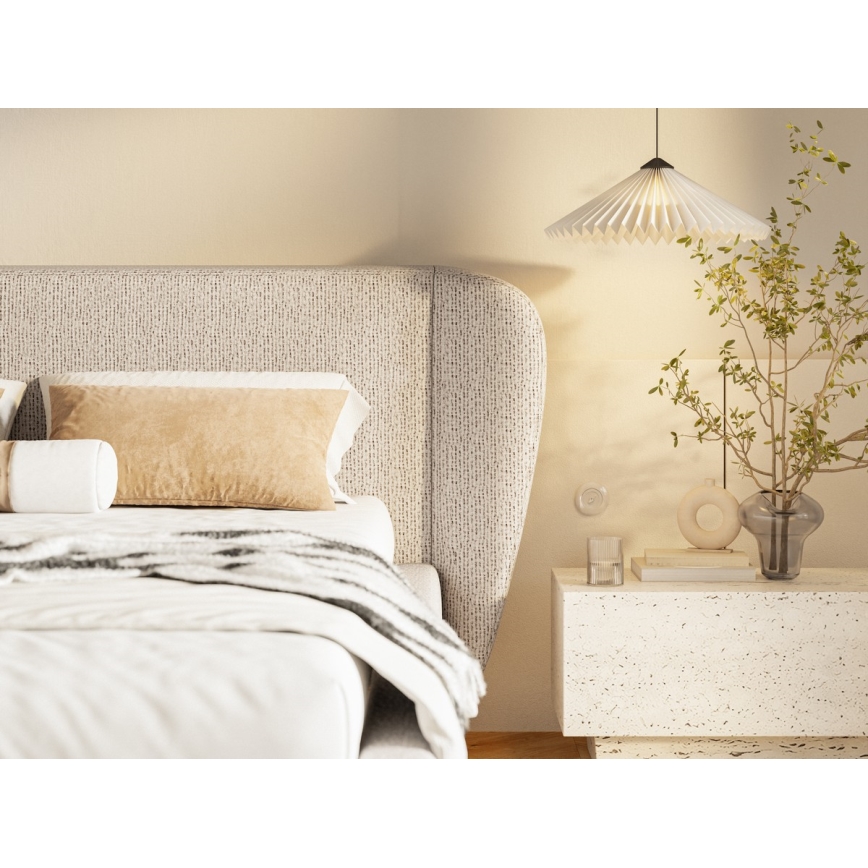 Cama tapizada DALIA sin colchón 160 x 200 cm beige