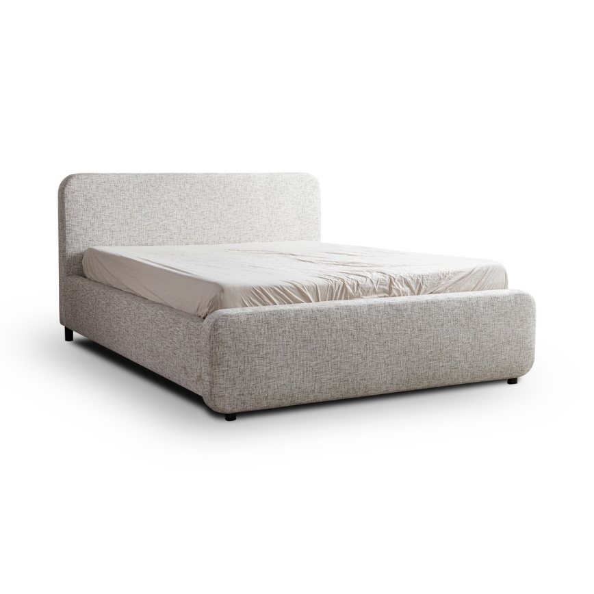 Cama tapizada LAJLA 180x200 cm beige (sin colchón)