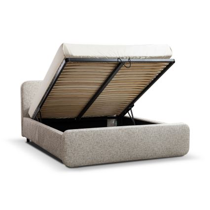 Cama tapizada LAJLA 180x200 cm beige (sin colchón)