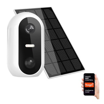 Cámara IP inteligente para exteriores con un panel solar 1080p Full HD 9600 mAh IP54 Wi-Fi Tuya