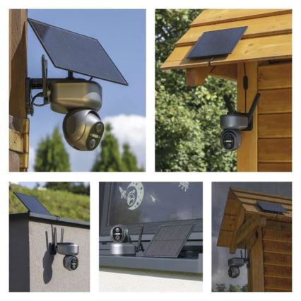 Cámara solar inteligente con sensor GoSmart 4G/LTE 10400 mAh 5V IP65 Tuya