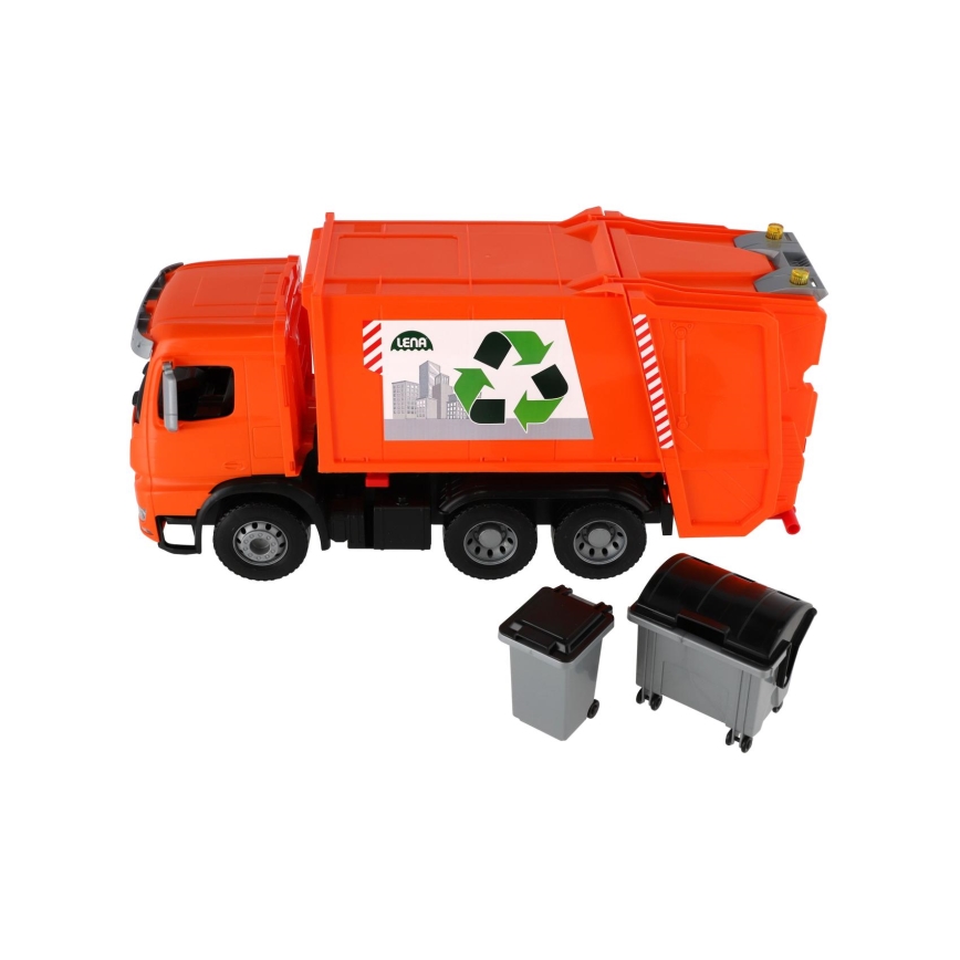 Camión de basura Mercedes WORXX, 53 cm, naranja