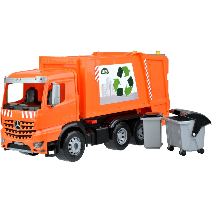 Camión de basura Mercedes WORXX, 53 cm, naranja