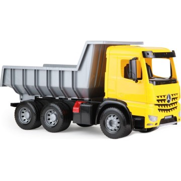 Camión volquete Mercedes 66 cm amarillo/gris