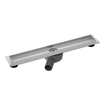 Canaleta de desagüe 64x8,1 cm plata/gris