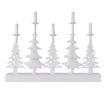 Candelabro LED de Navidad LED/2xAA blanco