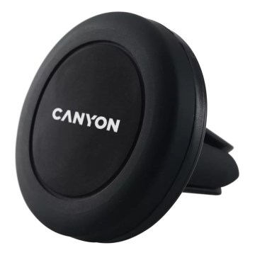 Canyon - Soporte magnético redondo para teléfono móvil para coche, negro