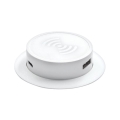 Cargador inalámbrico empotrable + USB A+C blanco