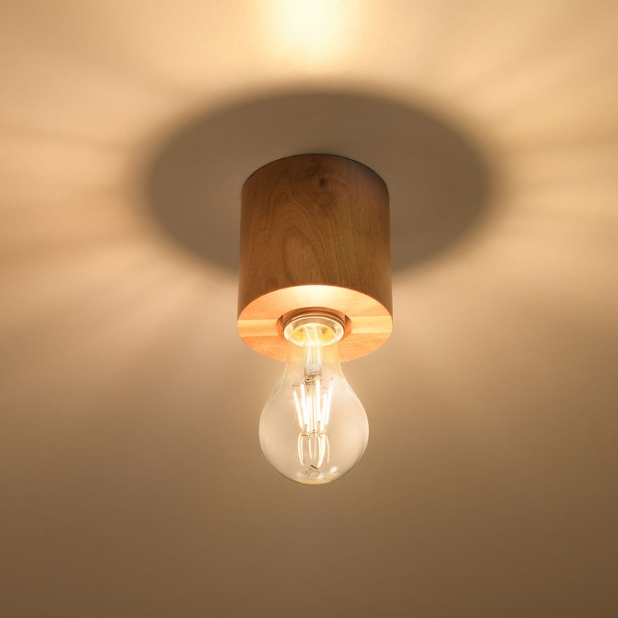 Ceiling Lámpara SALGADO 1×E27/15W/230V Wood