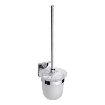 Cepillo para inodoro 9,5x36 cm, plateado/blanco