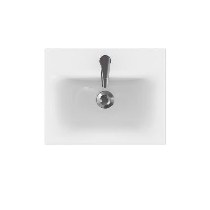 Cersanit K116-009 - Lavabo para encimera/de pared MODUO 40x50 cm cerámica/blanco brillante