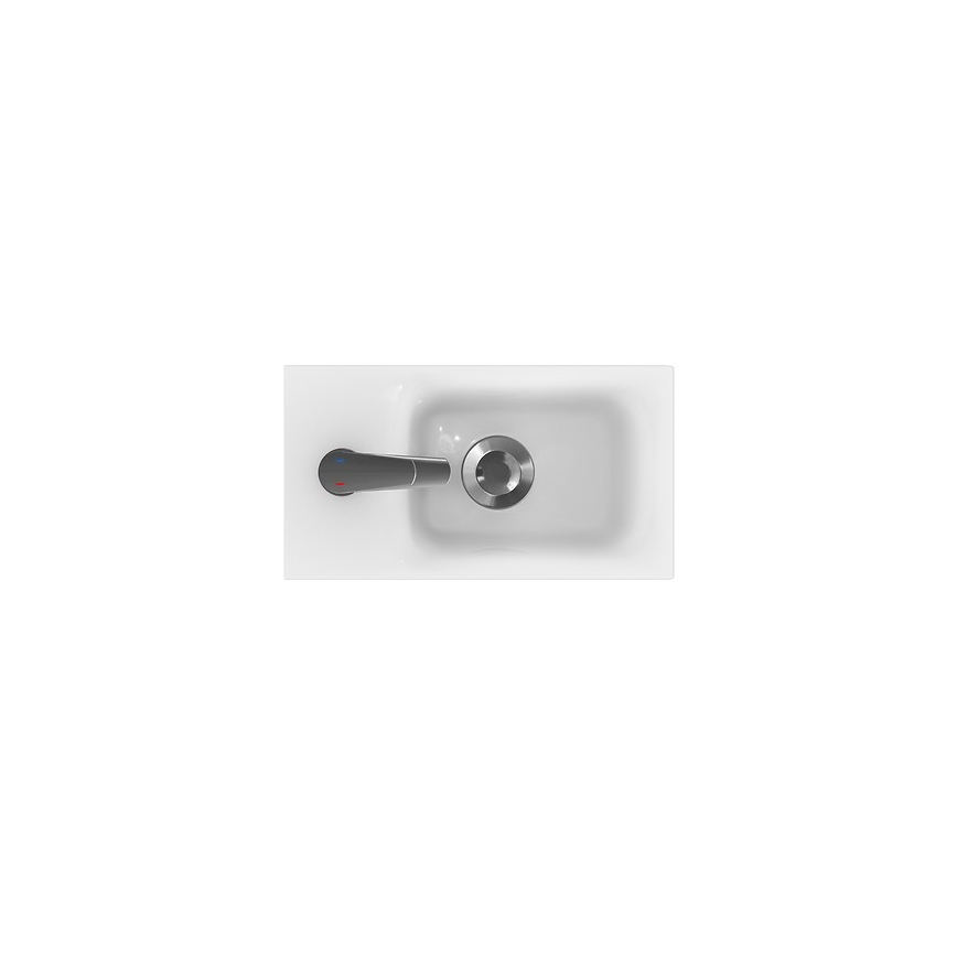 Cersanit K116-016 - Lavabo empotrado MODUO 22x40 cm cerámica/blanco brillante