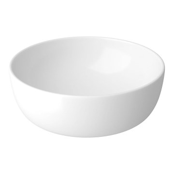 Cersanit K116-048-ECO - Lavabo de encimera MODUO, diámetro 40 cm, cerámica, blanco brillante