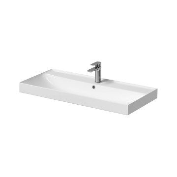 Cersanit K120-011 - Lavabo empotrado LARGA 46x100 cm cerámica/blanco brillante