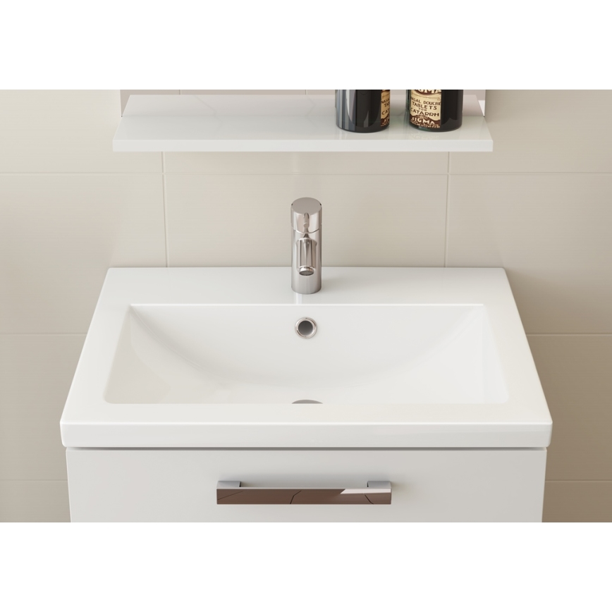 Cersanit K32-002-BOX - Lavabo sobre encimera/colgante COMO 40x50 cm cerámica/blanco brillante