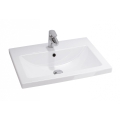 Cersanit K32-003-BOX - Lavabo para encimera/colgante COMO 45x60 cm cerámica/blanco brillante