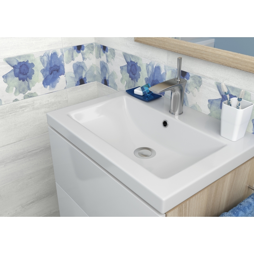 Cersanit K32-003-BOX - Lavabo para encimera/colgante COMO 45x60 cm cerámica/blanco brillante