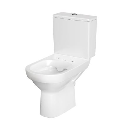 Cersanit K35-035 - Inodoro de suelo con asiento CITY cerámica/blanco