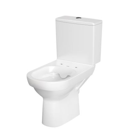 Cersanit K35-037 - Inodoro de suelo CITY con asiento, cerámica/blanco