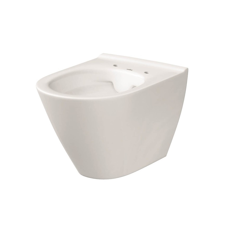 Cersanit K701-104 - Inodoro suspendido con asiento CITY OVAL cerámica/blanco