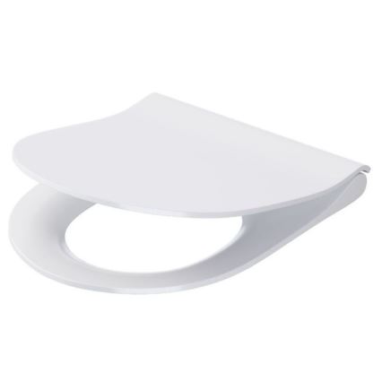 Cersanit K701-104 - Inodoro suspendido con asiento CITY OVAL cerámica/blanco