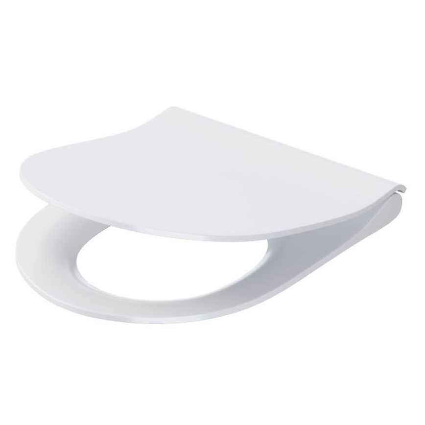 Cersanit K701-104 - Inodoro suspendido con asiento CITY OVAL cerámica/blanco