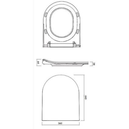 Cersanit K701-104 - Inodoro suspendido con asiento CITY OVAL cerámica/blanco