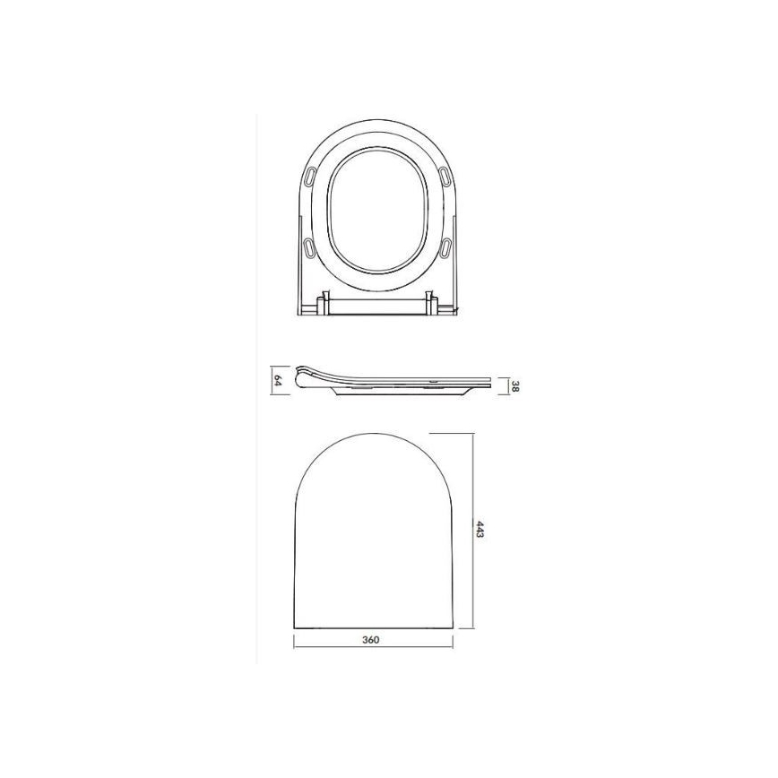 Cersanit K701-104 - Inodoro suspendido con asiento CITY OVAL cerámica/blanco