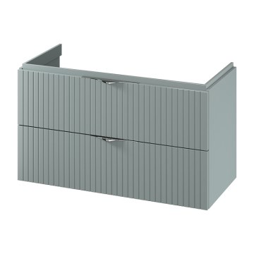 Cersanit S1015-012 - Mueble de baño suspendido para lavabo TIRSO 100x55x45 cm color menta
