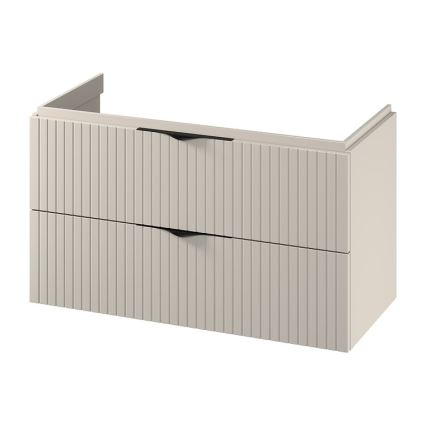 Cersanit S1015-013 - Mueble de baño suspendido bajo lavabo TIRSO 100x45 cm beige