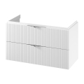 Cersanit S1015-014  - Mueble de baño suspendido bajo lavabo TIRSO 100x45 cm blanco