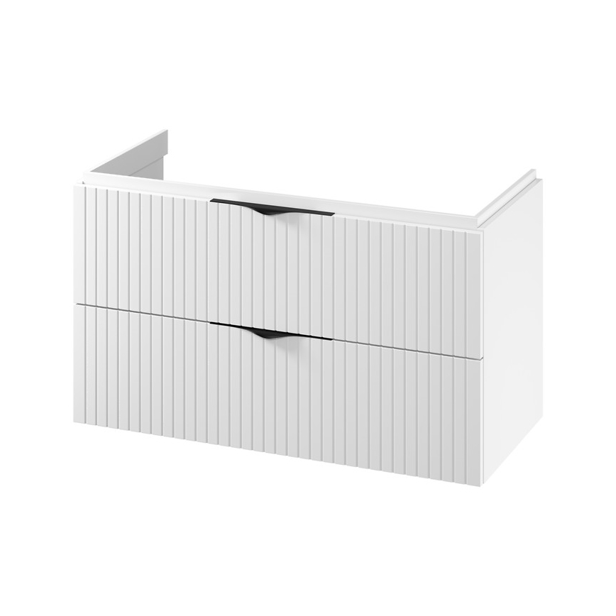 Cersanit S1015-014 - Mueble de baño suspendido para lavabo TIRSO 100x55x45 cm blanco